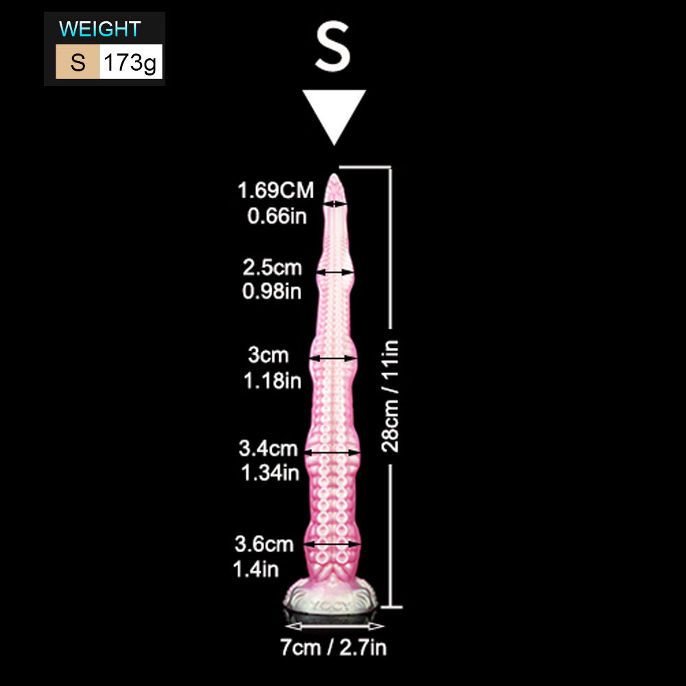 Dildo Gode Pieuvre Octopus Silicone Ultra-Souple choix de 28 à 55 cm (Tailles S à XL)