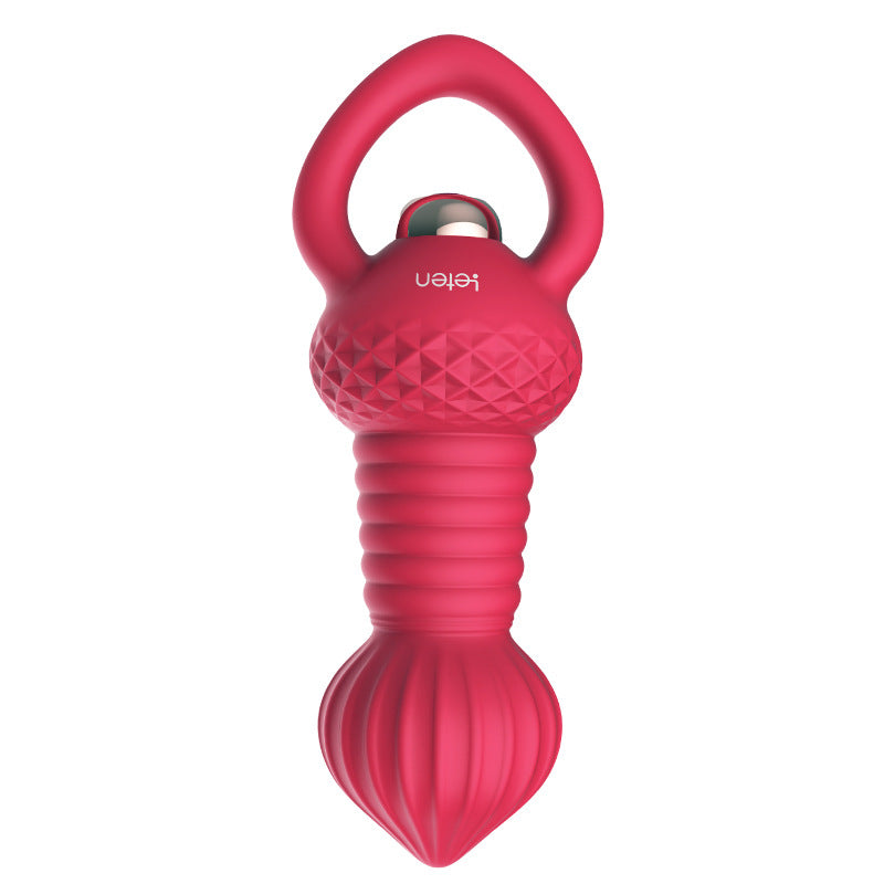 Vibromasseur Gode “Pull Beads” – Stimulateur Unisexe à Billes Vibrantes (Alimentation Pile AA x1)