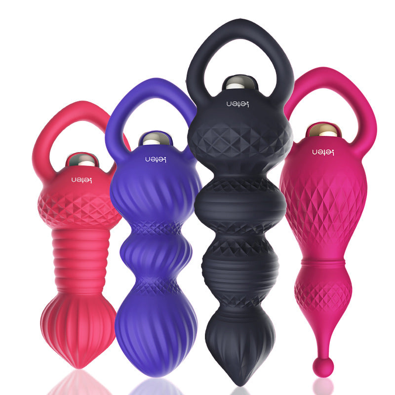 Vibromasseur Gode “Pull Beads” – Stimulateur Unisexe à Billes Vibrantes (Alimentation Pile AA x1)