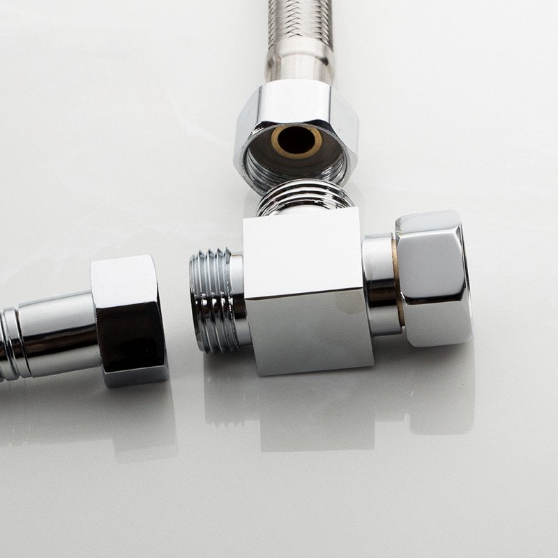 3-Way Brass Water Separator for Toilet, Bidet and Shower Head - 1/2 Inch Compatible