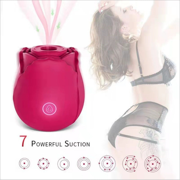Vibrating Suction Rose – Suction & Vibration Clitoral Stimulator