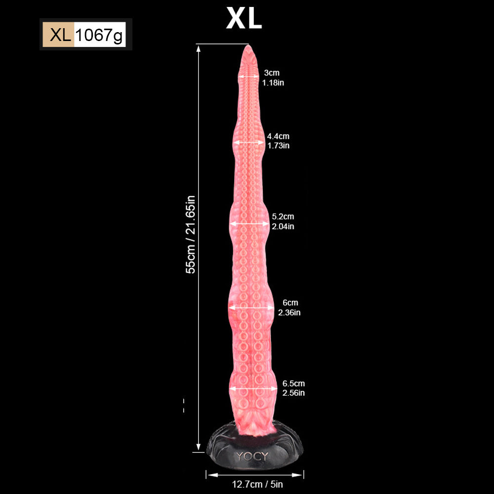 Dildo Gode Pieuvre Octopus Silicone Ultra-Souple choix de 28 à 55 cm (Tailles S à XL)