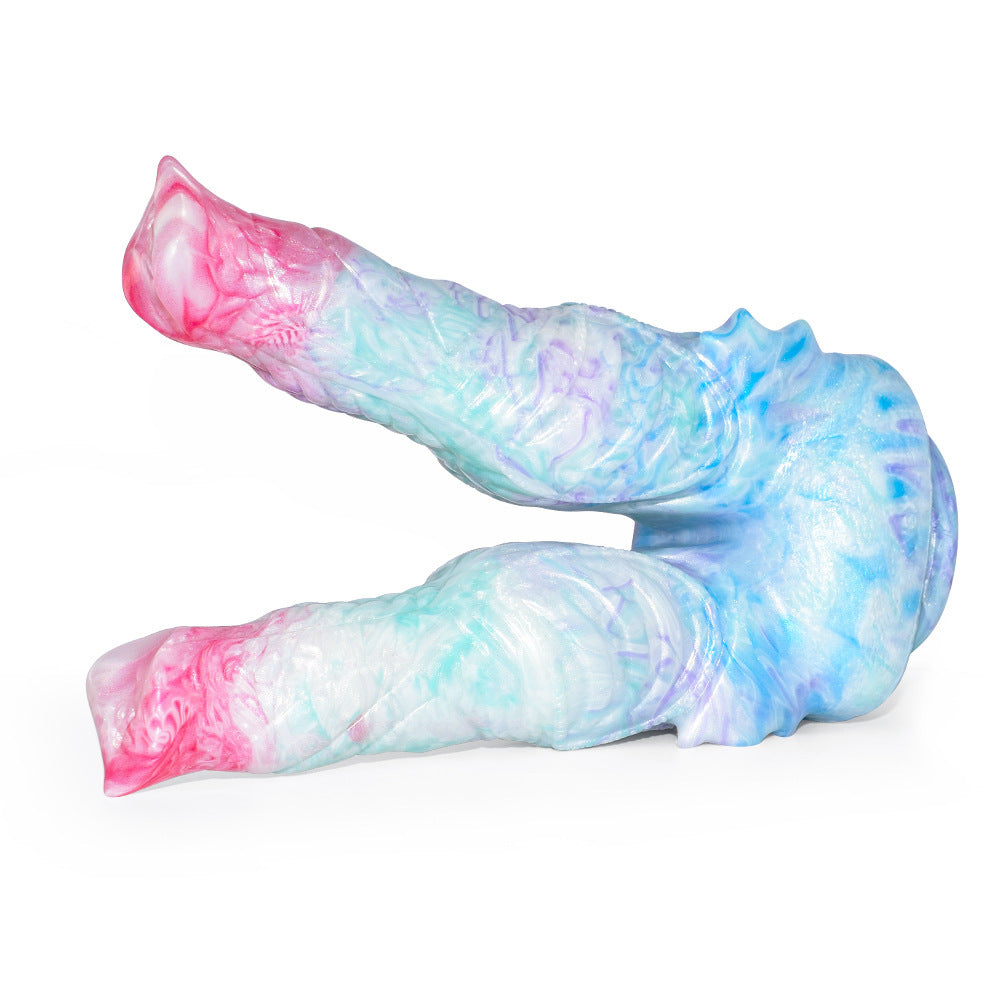DOUBLE DILDO GODE ULTRA SOUPLE FANTASY ICE COSPLAY ❄️ DOUBLE PÉNÉTRATION & STIMULATION CLITORIDIENNE
