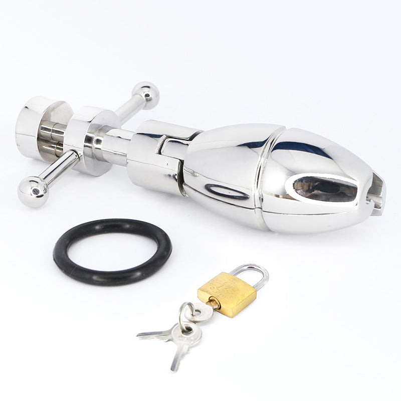 Plug en Acier Inoxydable avec Système de Verrouillage – Stimulation Anale et Vaginale Sécurisée