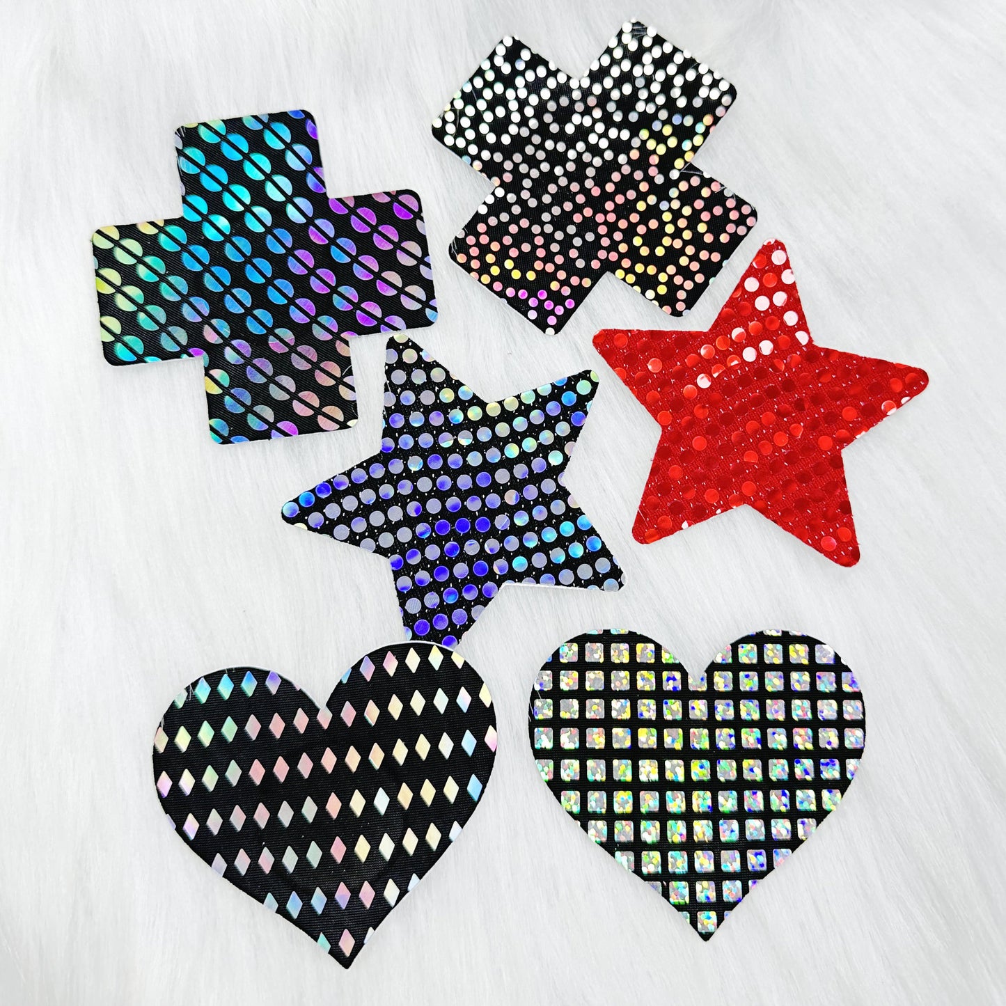 CACHE-TÉTONS LOVE PAILLETTES