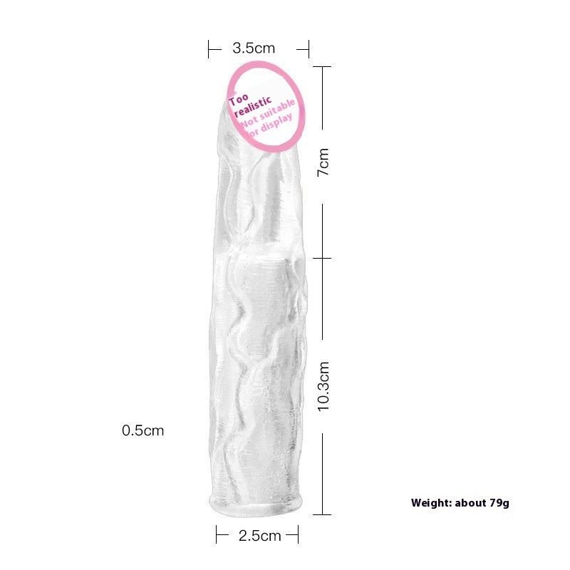 Gaine Pénienne “Hollow Cover” Ultra-Extensible & Sans Congestion – Extension pénis & Adaptateur Gode en TPE