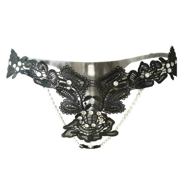 CULOTTE CHAÎNE AVEC PERLES SÉDUCTION ET PLAISIR CJ