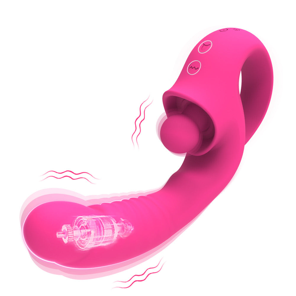 Shuangmada Female Stimulator – Licking & Vibration Effect – 7 Modes – USB Rechargeable
