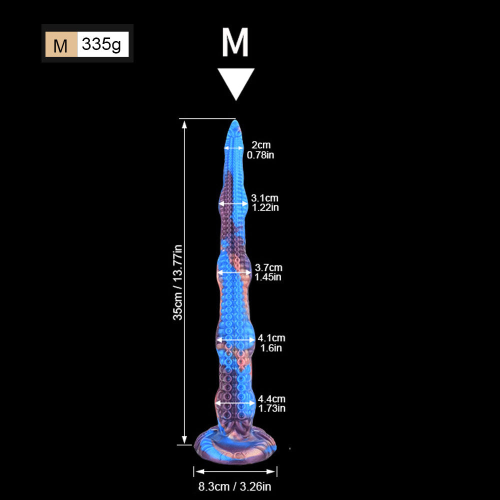 Dildo Gode Pieuvre Octopus Silicone Ultra-Souple choix de 28 à 55 cm (Tailles S à XL)