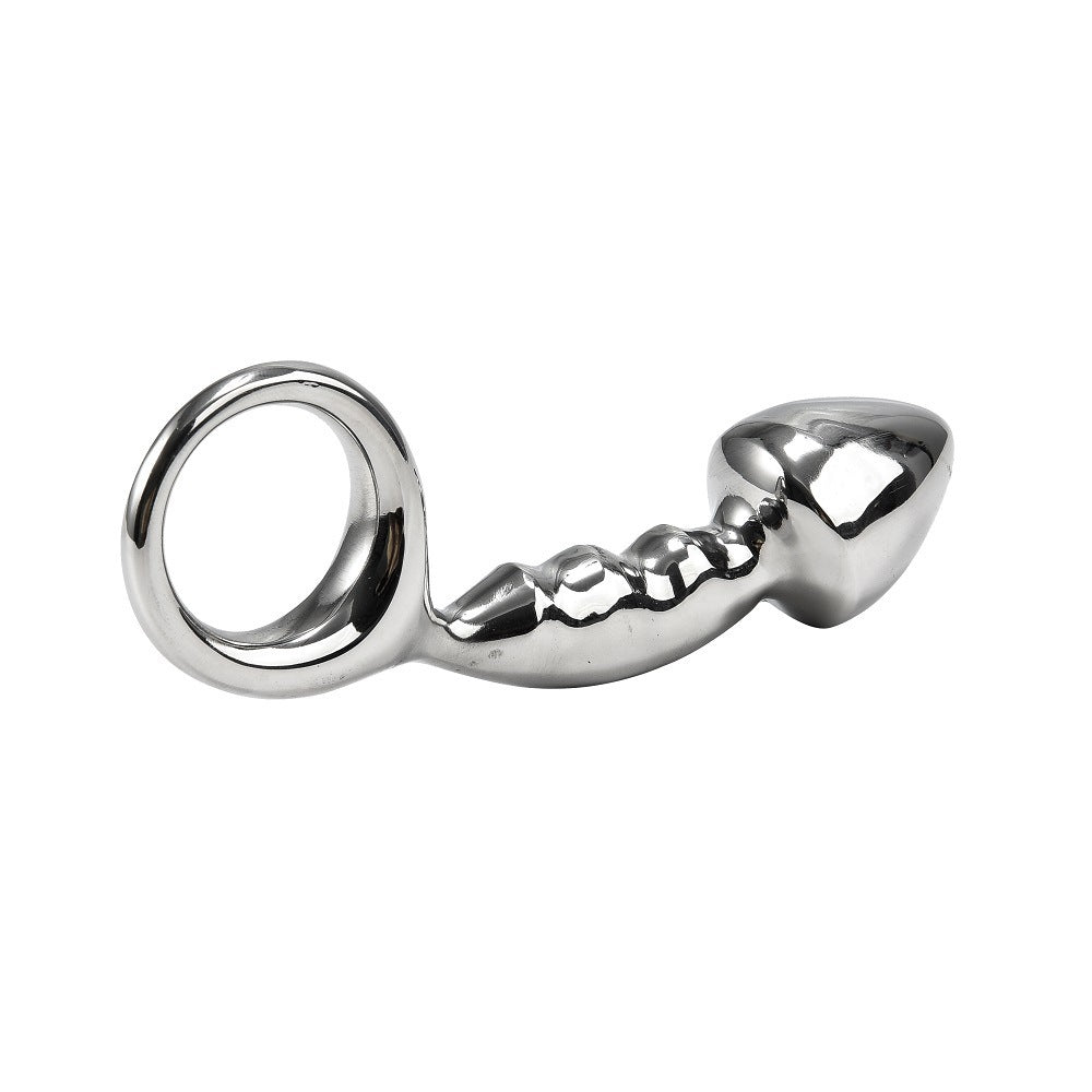 PLUG ANAL EN INOX CHIRURGICAL AVEC POIGNÉE POUR HOMME OU FEMME