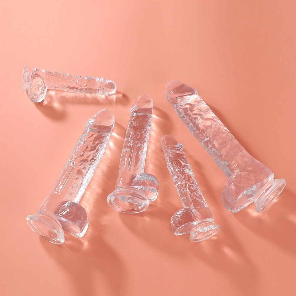 GODE TRANSPARENT 7 MODÈLES EN SILICONE RÉALISTE
