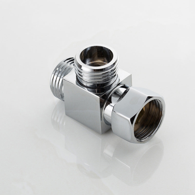 3-Way Brass Water Separator for Toilet, Bidet and Shower Head - 1/2 Inch Compatible