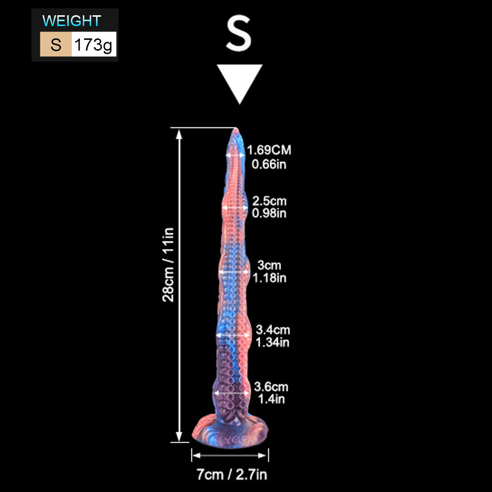 Dildo Gode Pieuvre Octopus Silicone Ultra-Souple choix de 28 à 55 cm (Tailles S à XL)
