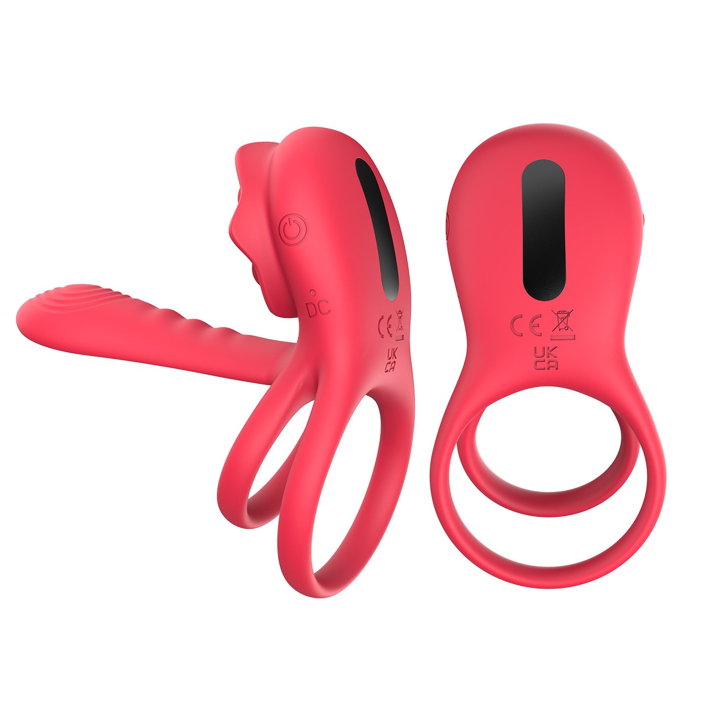 Vibromasseur Anneau Vibrant Rose Duo – Double Moteur, Quadruple Stimulation Pour Plaisir Ultime (Point G, clitoris, pénis et testicules)