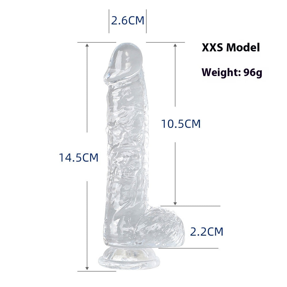 GODE TRANSPARENT 7 MODÈLES EN SILICONE RÉALISTE