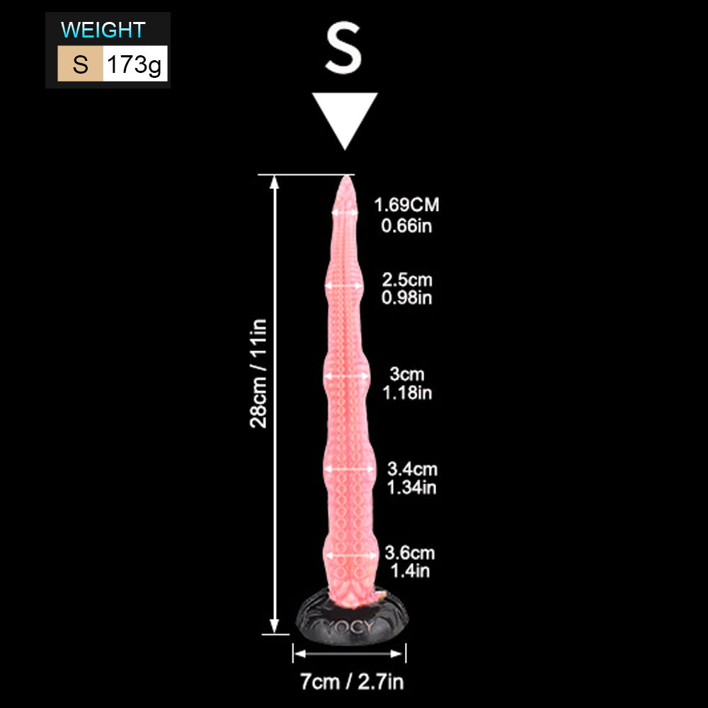 Dildo Gode Pieuvre Octopus Silicone Ultra-Souple choix de 28 à 55 cm (Tailles S à XL)