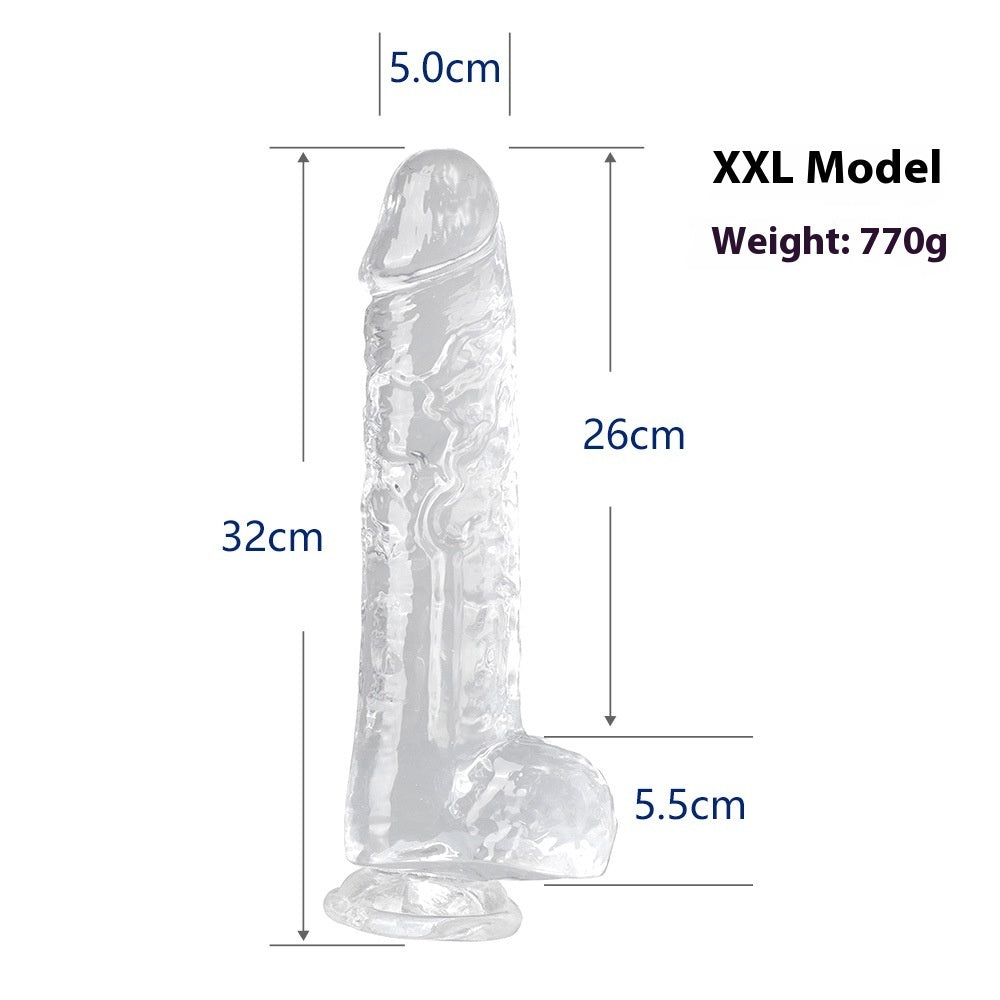 GODE TRANSPARENT 7 MODÈLES EN SILICONE RÉALISTE