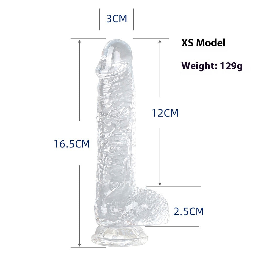 GODE TRANSPARENT 7 MODÈLES EN SILICONE RÉALISTE