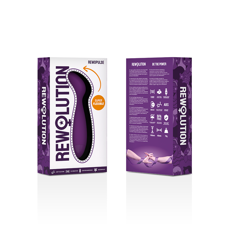 REWOLUTION - REWOPULSE VIBRATEUR FLEXIBLE STIMULATEUR DE POINT G REWOLUTION