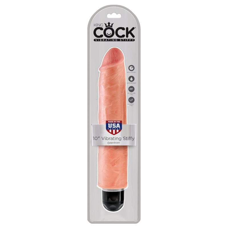 KING COCK - VIBRATEUR RIGIDE RÉALISTE 25.4 CM NATUREL KING COCK