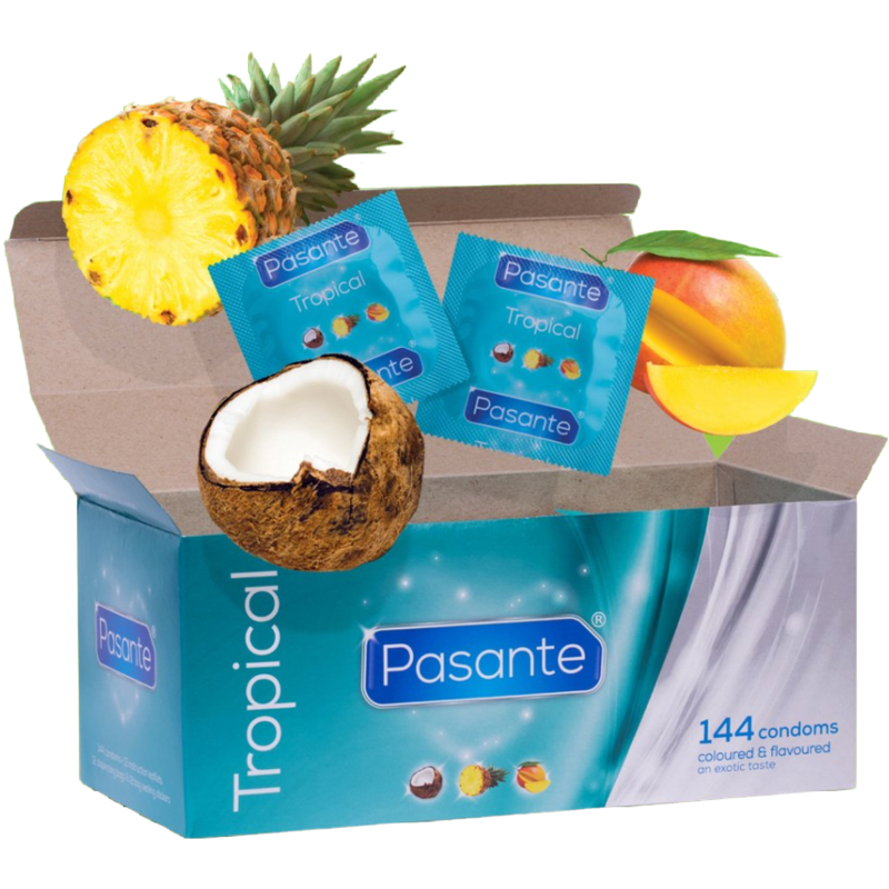 PASANTE - LES PRÉSERVATIFS SAVEURS TROPICALES 144 UNITÉS PASANTE