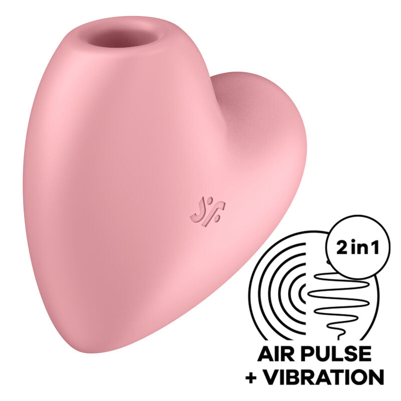 SATISFYER - CUTIE HEART STIMULATEUR ET VIBRATEUR DE PULSE D'AIR BLEU SATISFYER AIR PULSE