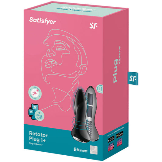 SATISFYER - ROTATOR PLUG 1+ APPLICATION VIBRANTE ROUGE SATISFYER CONNECT