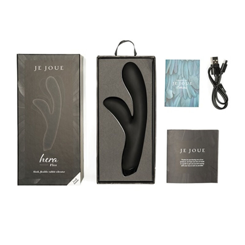 JE JOUE - VIBRATEUR HERA FLEX RABBIT - NOIR JE JOUE