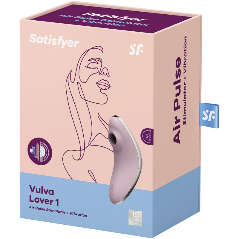 SATISFYER - VULVA LOVER 1 STIMULATEUR ET VIBRATEUR AIR PULSE BLEU SATISFYER AIR PULSE