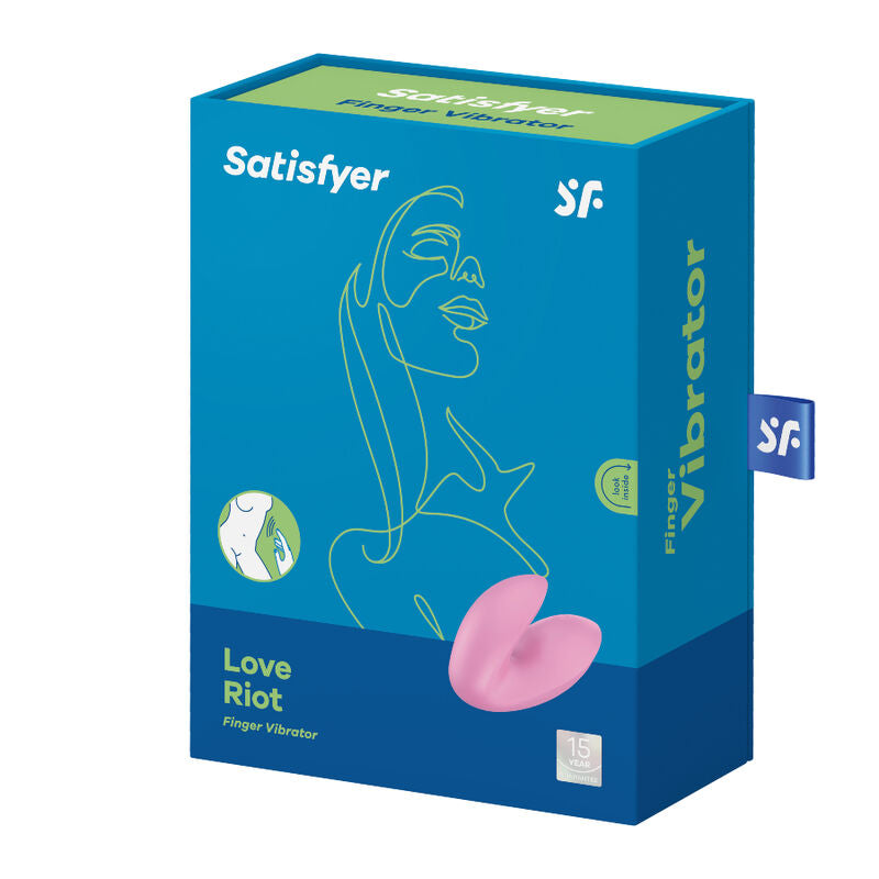 SATISFYER - VIBRATEUR DOIGTS LOVE RIOT VIOLET SATISFYER VIBRATOR