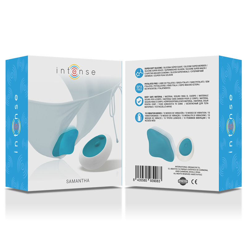 INTENSE - SAMANTHA PANTIE TÉLÉCOMMANDE BLEU INTENSE FUN