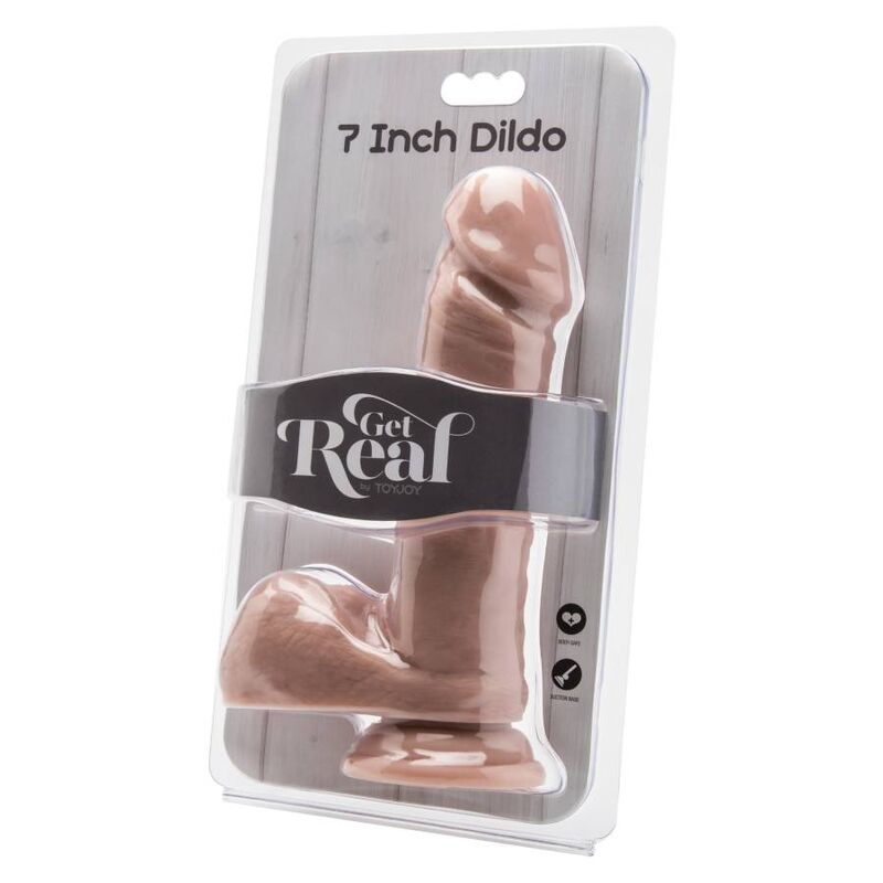 GET REAL - GODE 18 CM AVEC BILLES EN PEAU GET REAL