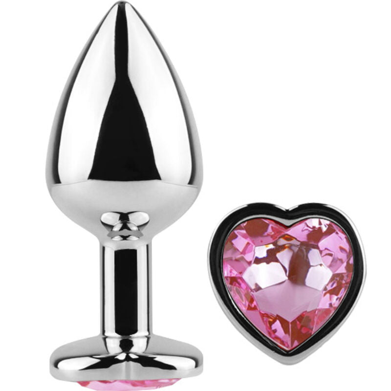 SECRETPLAY - PLUG ANAL EN MÉTAL COEUR FUCHSIA PETITE TAILLE 7 CM SECRETPLAY TOYS