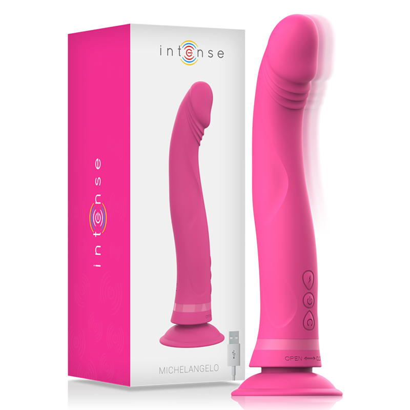 INTENSE - GODE VIBRATEUR EN SILICONE ROSE MICHELANGELO INTENSE FUN