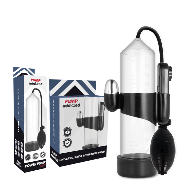 PUMP ADDICTED - VIBRATEUR TRANSPARENT RX3 PUMP ADDICTED