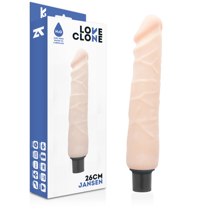 LOVECLONE - VIBRATEUR AUTOLUBRIFIANT JANSEN 26 CM -O- 4.2 CM LOVECLONE