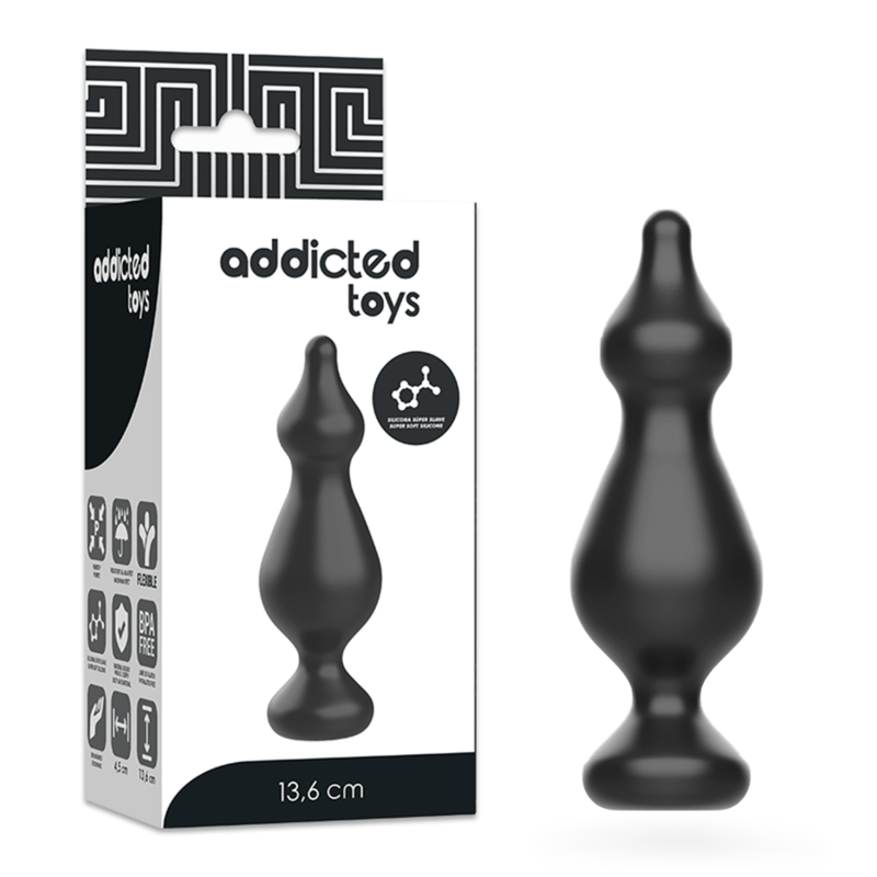 ADDICTED TOYS - PLUG SEXUEL ANAL 13.6 CM NOIR ADDICTED TOYS