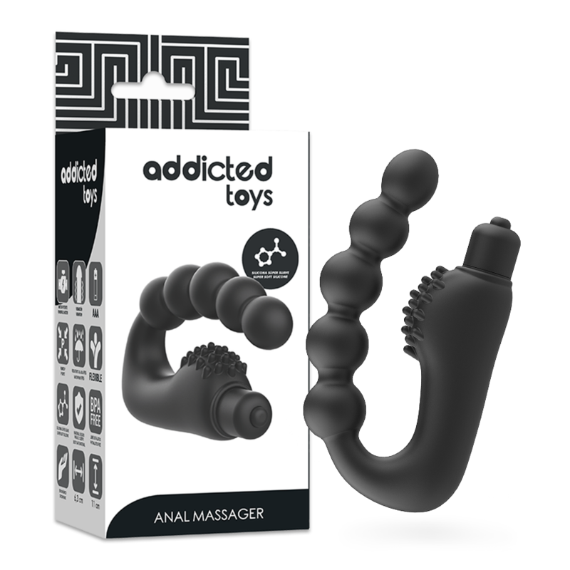 ADDICTED TOYS - MASSEUR ANAL PROSTATIQUE AVEC VIBRATION ADDICTED TOYS