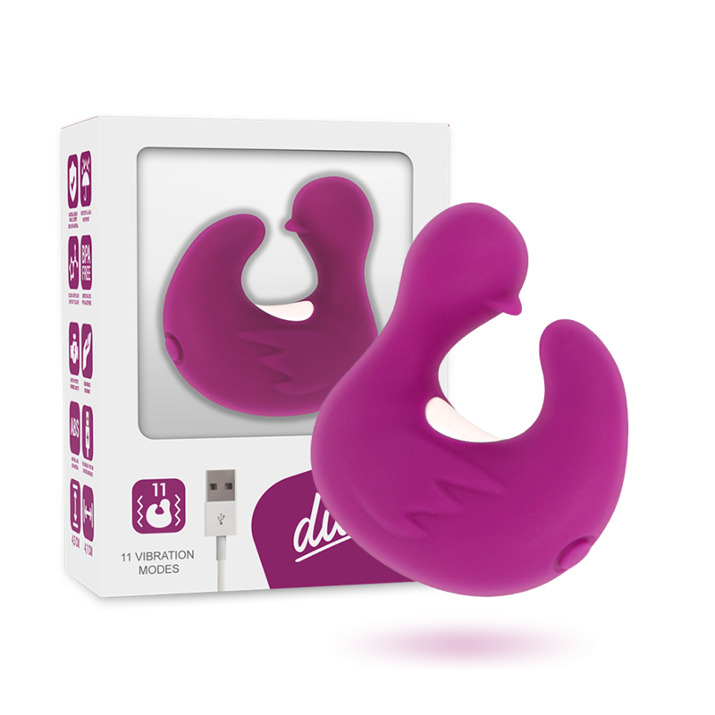 COVERME - DÉ À DÉS À CANARD RECHARGEABLE EN SILICONE STIMULANT DUCKYMANIA COVERME