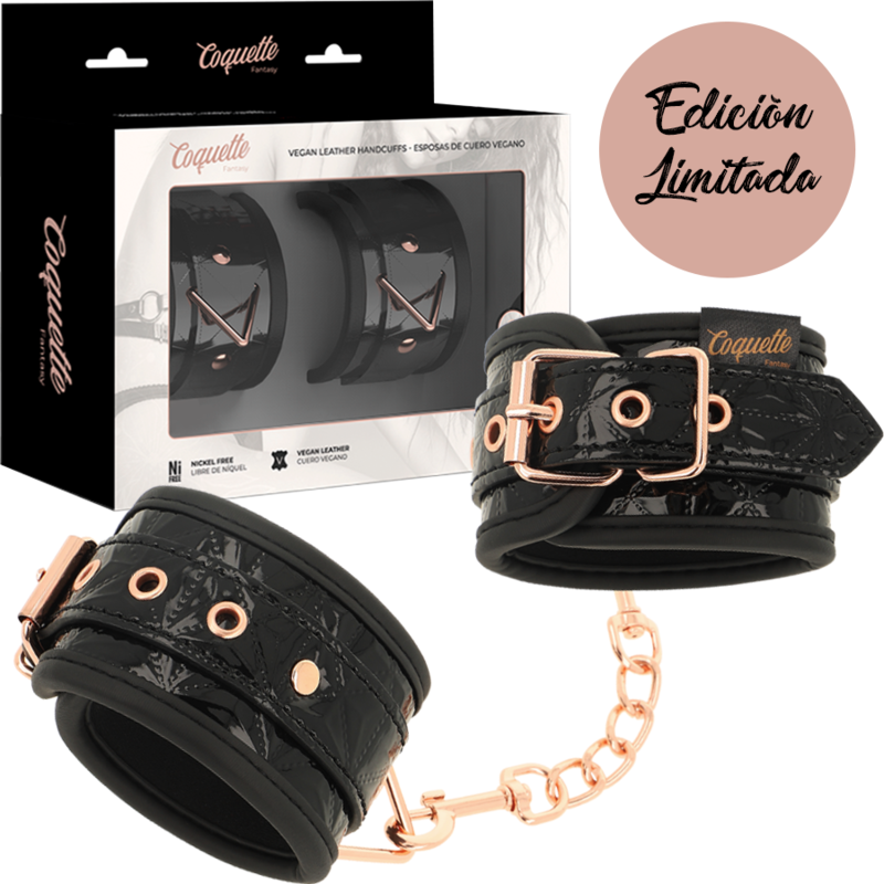 COQUETTE CHIC DESIRE - MENOTTES ÉDITION NOIRE AVEC DOUBLURE EN NÉOPRÈNE COQUETTE FANTASY