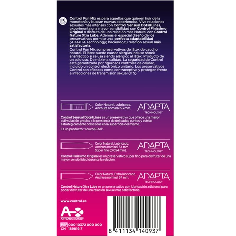 CONTROL - FEEL FUN MIX 6 UDS CONTROL CONDOMS