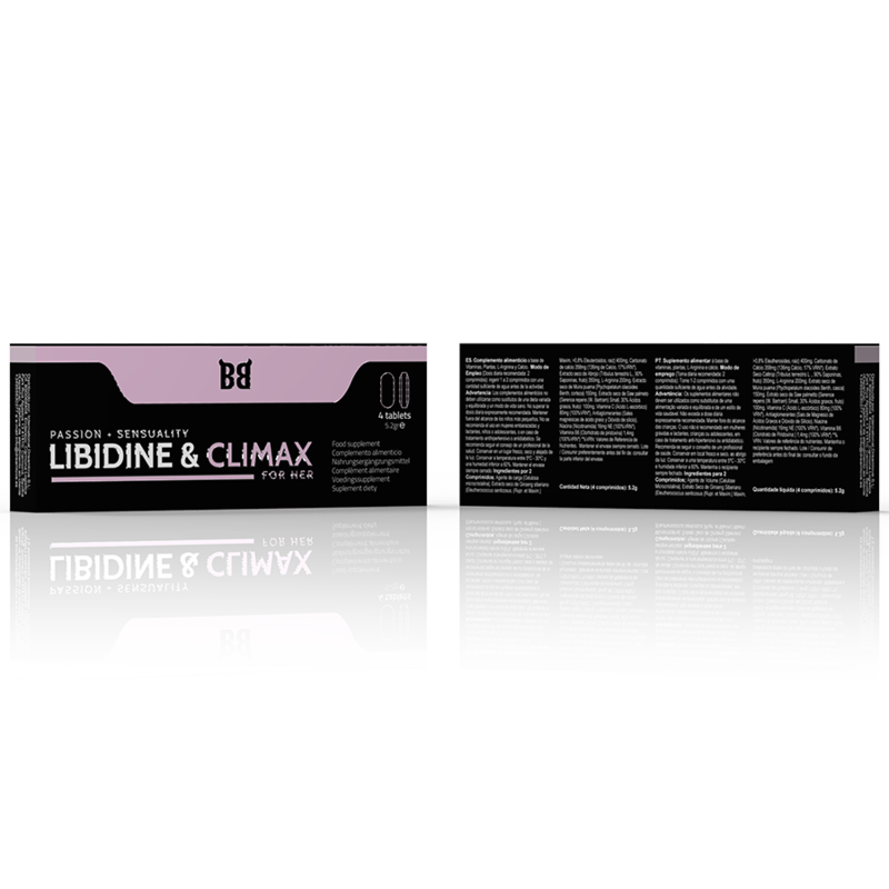 BLACK BULL - AUGMENTATION DE LIBIDINE ET CLIMAX L BIDO POUR FEMMES 4 GÉLULES BLACK BULL