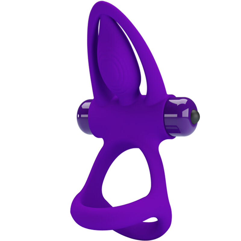 PRETTY LOVE - ANNEAU VIBRATEUR 10 VIBRATIONS SILICONE VIOLETTE PRETTY LOVE MALE