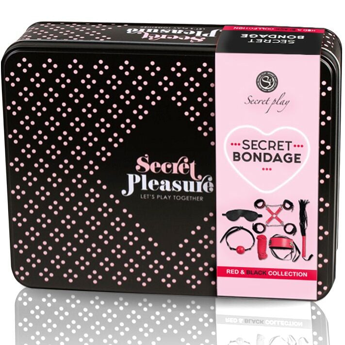 SECRETPLAY - BDSM SET 6 PCS ROUGE COLLECTION SECRETPLAY 100% FETISH