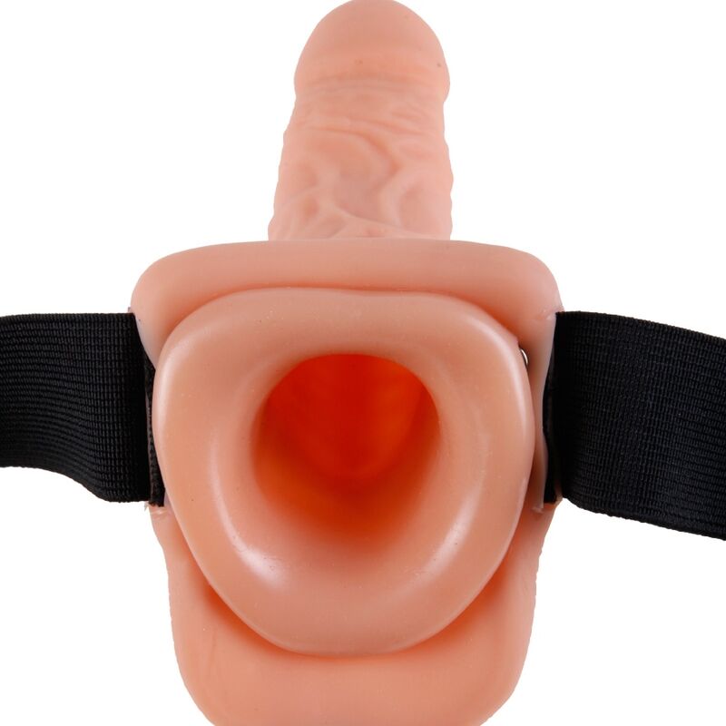 FETISH FANTASY SERIES - HARNAIS RÉGLABLE TÉLÉCOMMANDE PÉNIS RÉALISTE AVEC TESTICULES 17,8 CM FETISH FANTASY SERIES