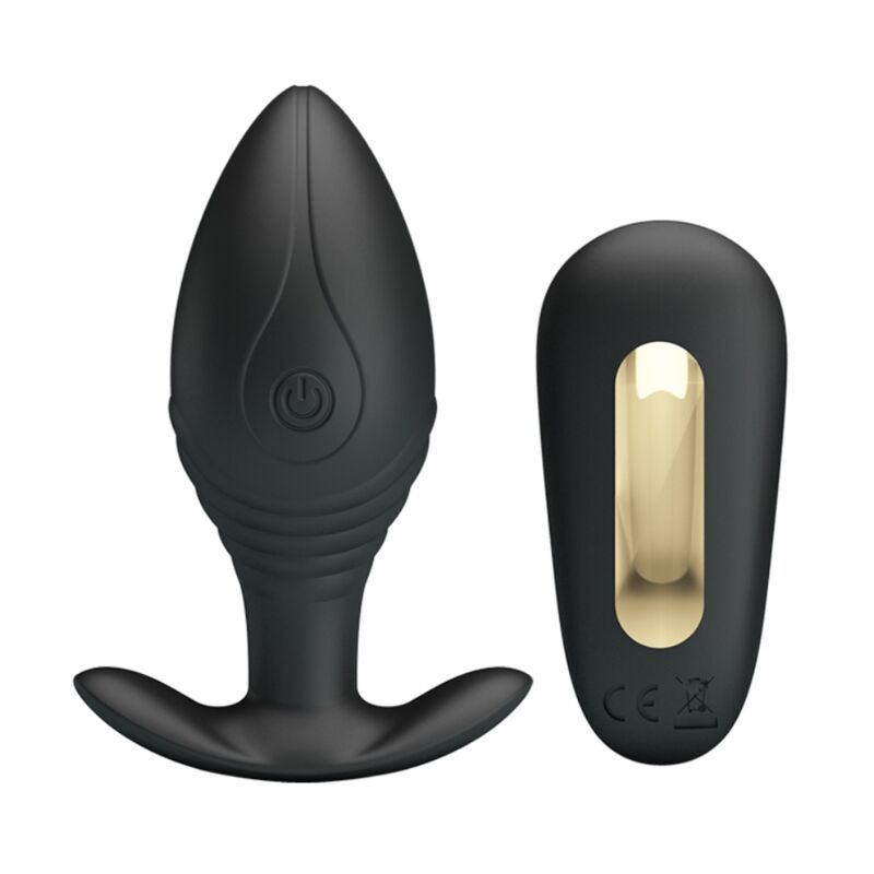 PRETTY LOVE - VIBRATEUR RECHARGEABLE REGINA ANAL PLUG NOIR PRETTY LOVE BOTTOM