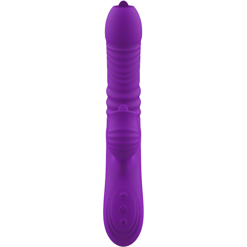 ARMONY - VIBRATEUR LAPIN ENTIÈREMENT G SPOT AVEC LANGUE STIMULANTE EFFET CHALEUR VIOLET ARMONY VIBRATORS