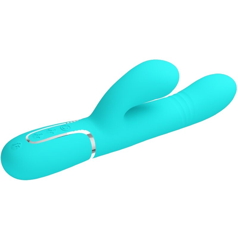 PRETTY LOVE - VIBRATEUR MULTIFONCTION G-SPOT VERT AQUA PRETTY LOVE FLIRTATION