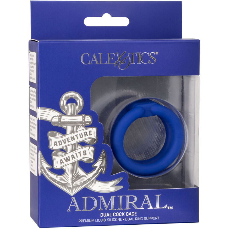 CALEXOTICS - ADMIRAL CAGE DOUBLE COCK BLEU CALEXOTICS