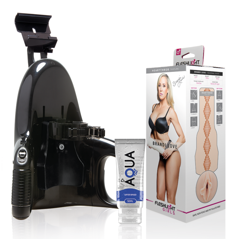 FLESHLIGHT - BRANDI LOVE VAGINA + LANCEMENT UNIVERSEL + LUBRIFIANT QUALITÉ AQUA 50 ML FLESHLIGHT GIRLS